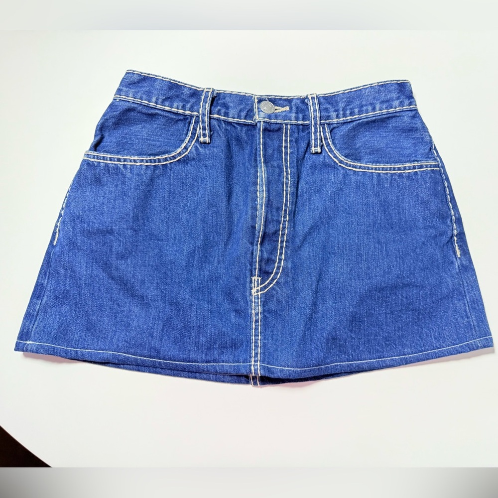 RE/DONE Denim Mini Skirt